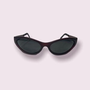 Tyr Sleek Thin Dark Red Sunglasses‎